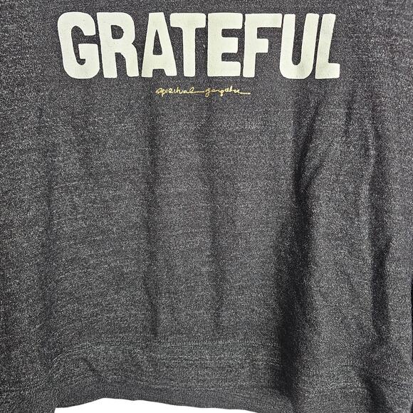 Spiritual Gangster Sweatshirt Women M Savasana Crewneck Pullover Sweater Gray - Picture 4 of 9